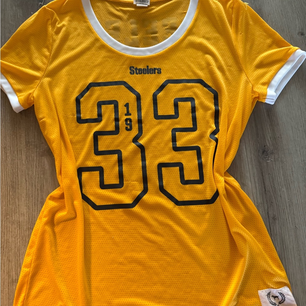 PINK Victoria's Secret Yellow Mesh Top